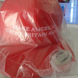 Red Make America Great Britain Again Snapback Trucker Baseball Cap Hat